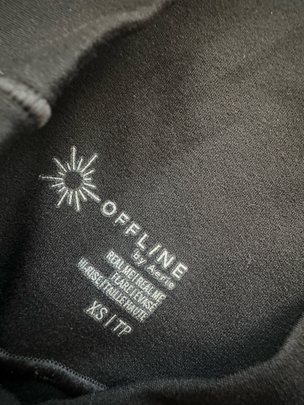 OFFLINE by Aerie Flared Leggings XS Black High Rise Yoga Pants - Picture 4 of 9